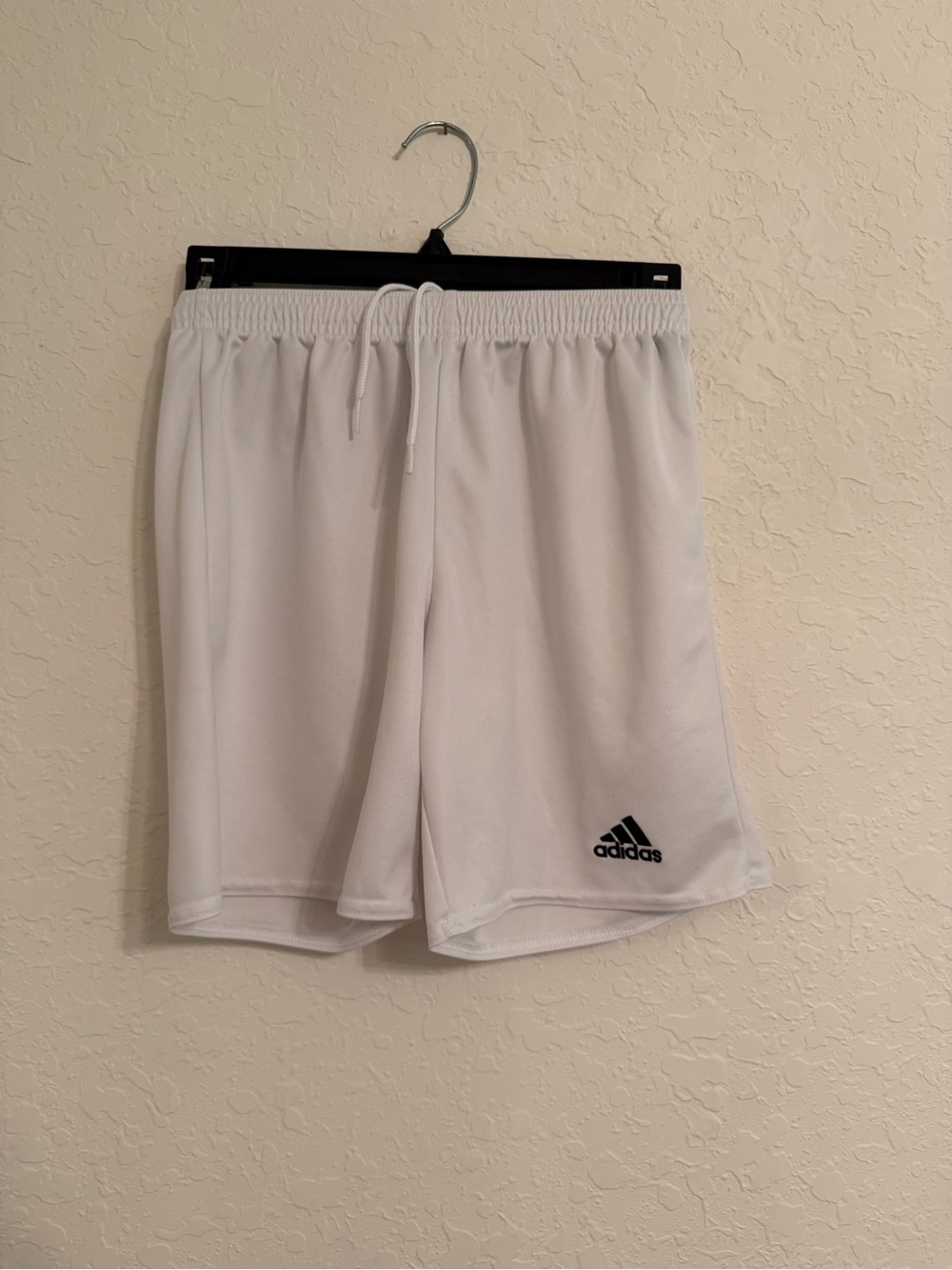 Adidas Boys Youth Medium 11-12 White AEROREADY Athletic Soccer Shorts